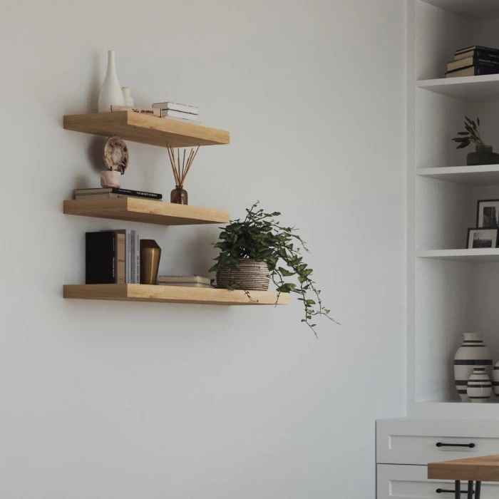 Acacia Floating Shelves