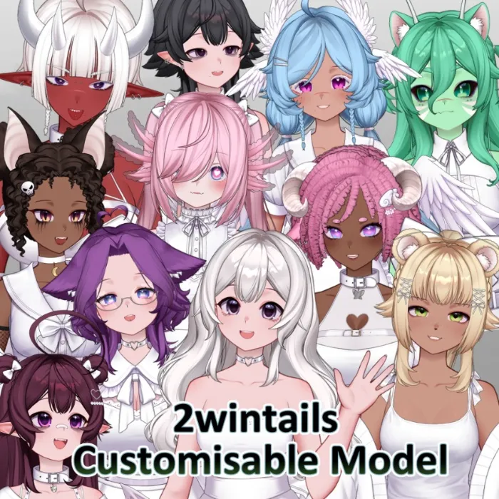 2wintails Customizable model
