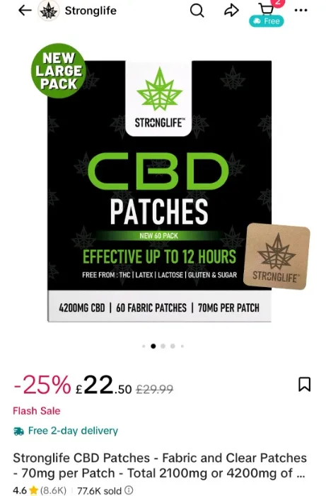 60 CBD patches -Strong Life