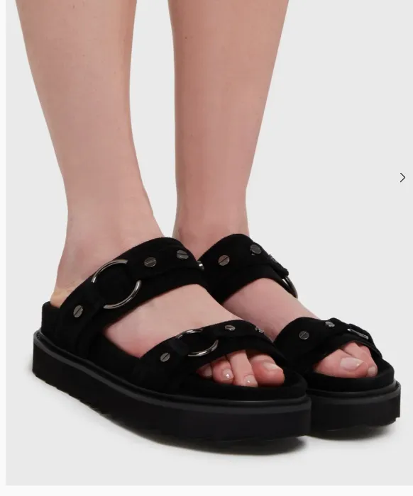 Obsidian Night Flat Sandal | US7