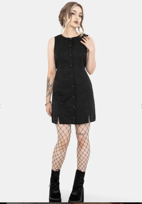 Ziggy Check Button Up Mini Dress | US 2