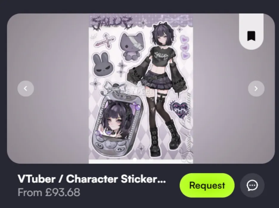 VGen: VTuber Sticker Sheet