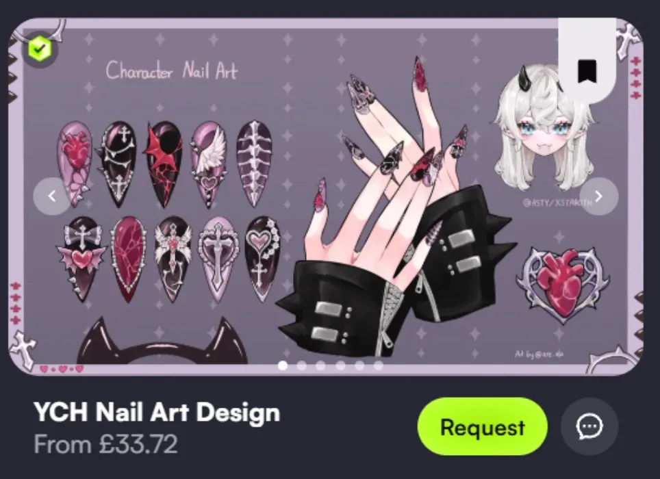 VGen: YCH Nail Art Design