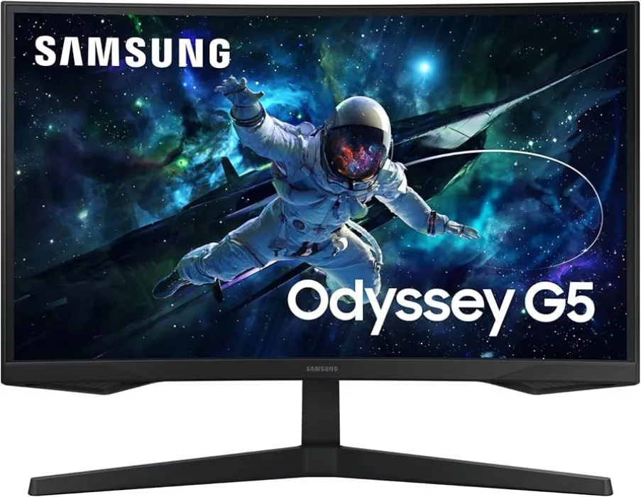 Samsung - 27" Odyssey 1000R Curved QHD 165Hz 1ms AMD FreeSync Gaming Monitor
