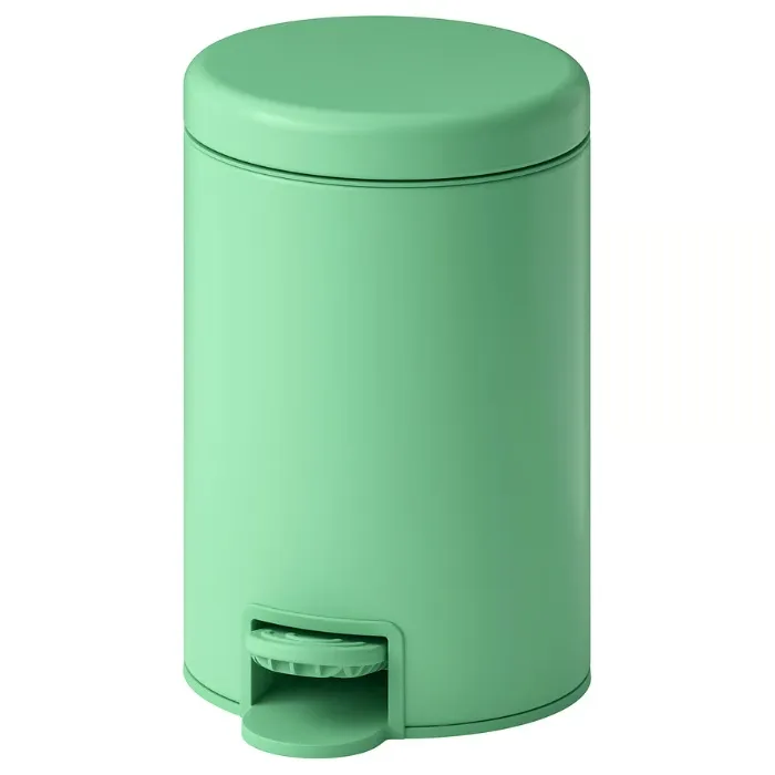 GANSJÖN Trash can - light green 1 gallon