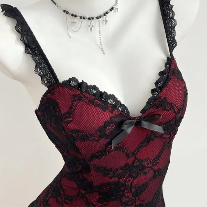 Elegant Lace Trim Camisole (sz25092228515772852)