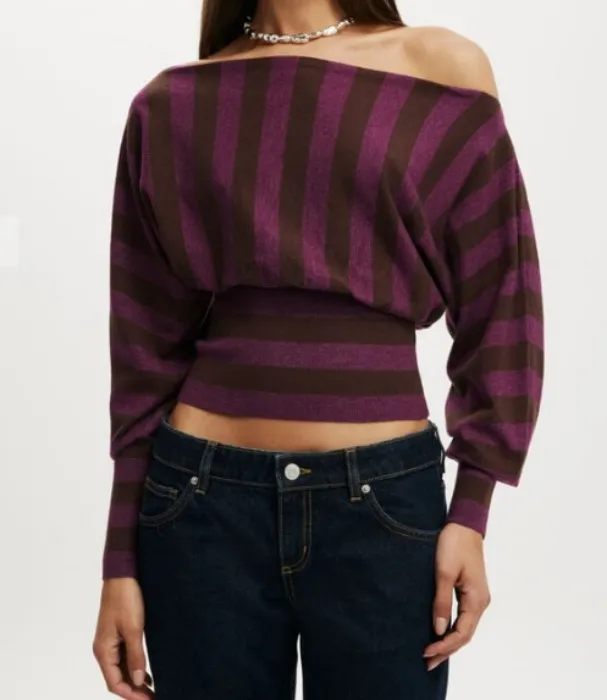 Everfine Ls Batwing Knit