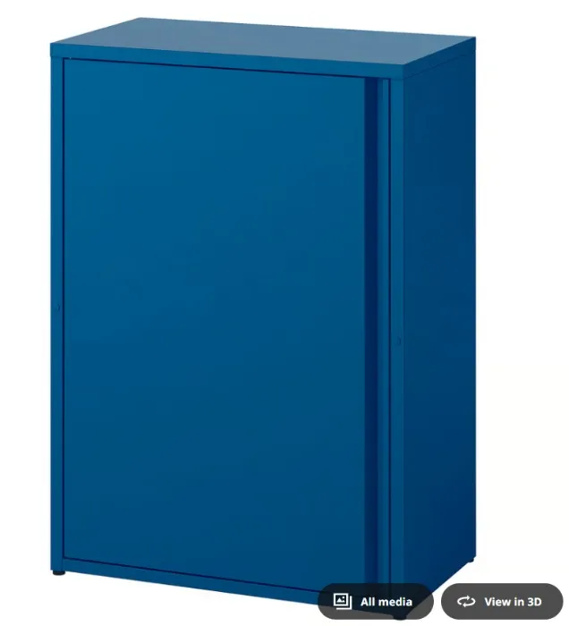 SUNDSÖ Cabinet - dark blue outdoor/indoor 60x35x86 cm