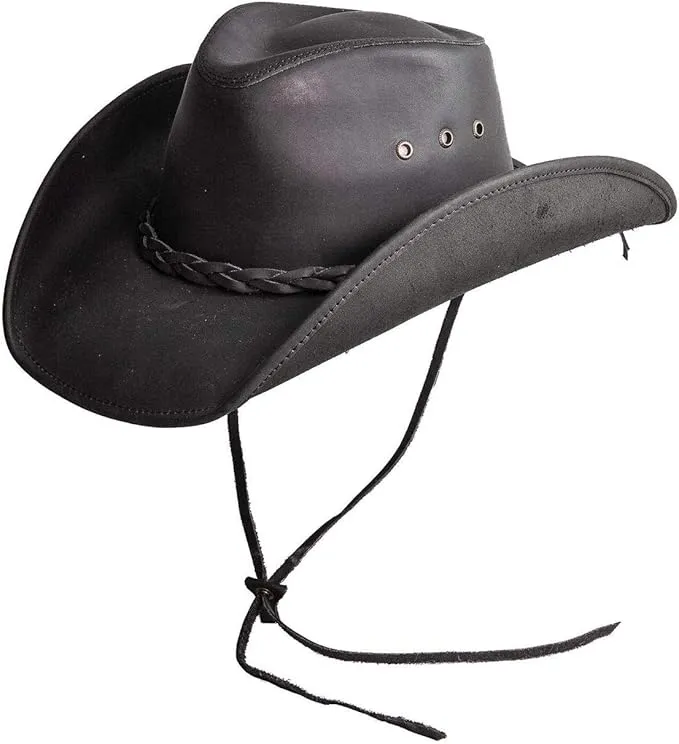Hollywood Outback Hat | Oiled Leather Cowboy Hat