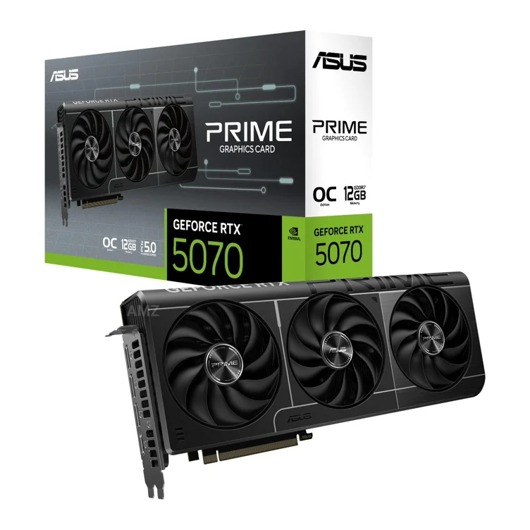 ASUS - PRIME NVIDIA GeForce RTX 5070 OC Edition 12GB GDDR7 PCI Express 5.0 Graphics Card - Black