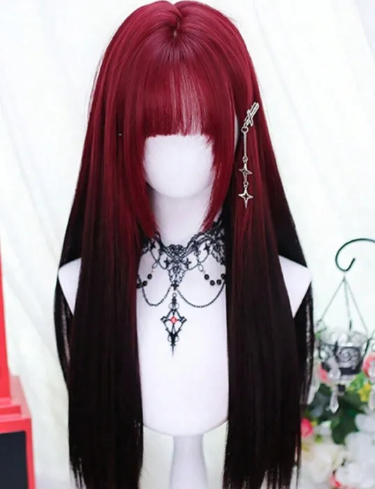 Red & Black Wig