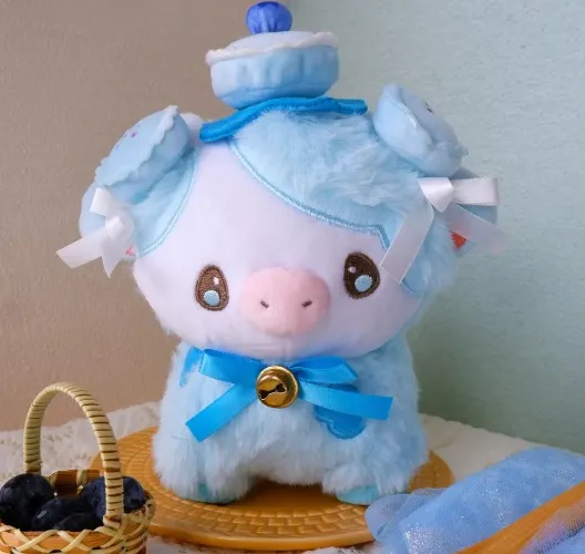 Plushie Cow Blueberry Macaron