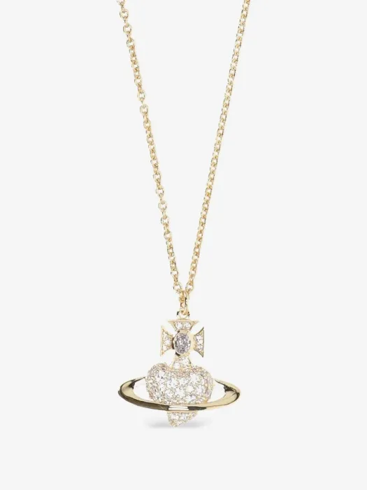 Vivienne Westwood Valentine's Agnatha Bas pendant necklace - Gold