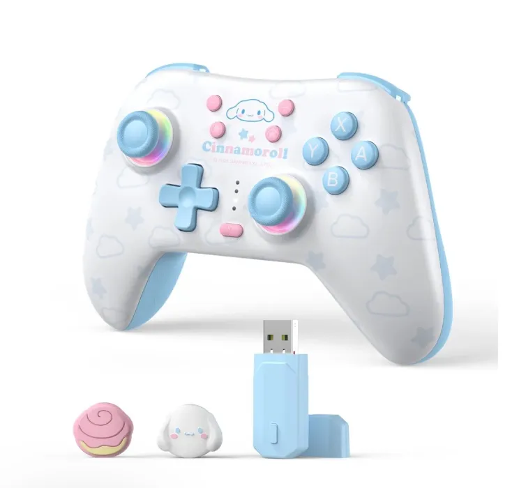 GeekShare Cinnamoroll Gamepad with Receiver Set For Switch 2/Switch 2017/PC