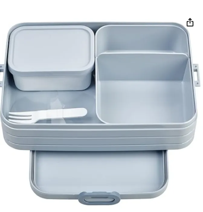 Mepal Lunchbox Bento Take A Break voor groot, lunchbox met vak, lunchbox voor sandwiches, kleine snacks en restjes, snacks en lunch, 1500 ml, Scandinavisch blauw : Amazon.com.be: Wonen en keuken