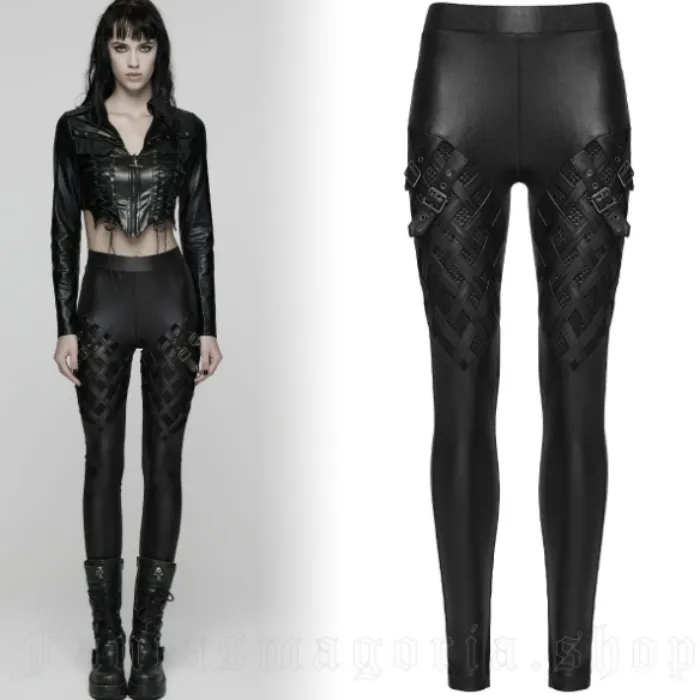 Strappy Leather fantasy leggings