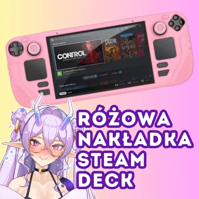 Różowa nakładka na Steam Decka