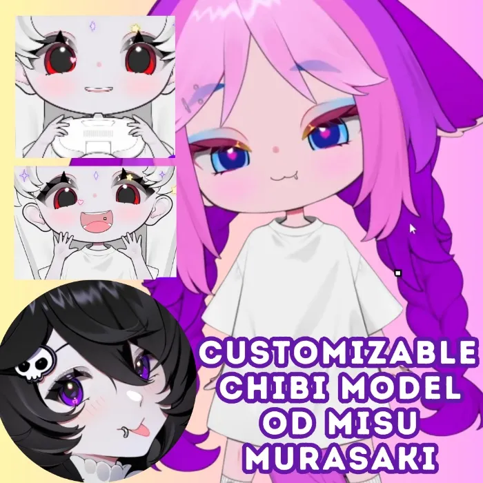 Customizable Chibi Model by Misu Murasaki