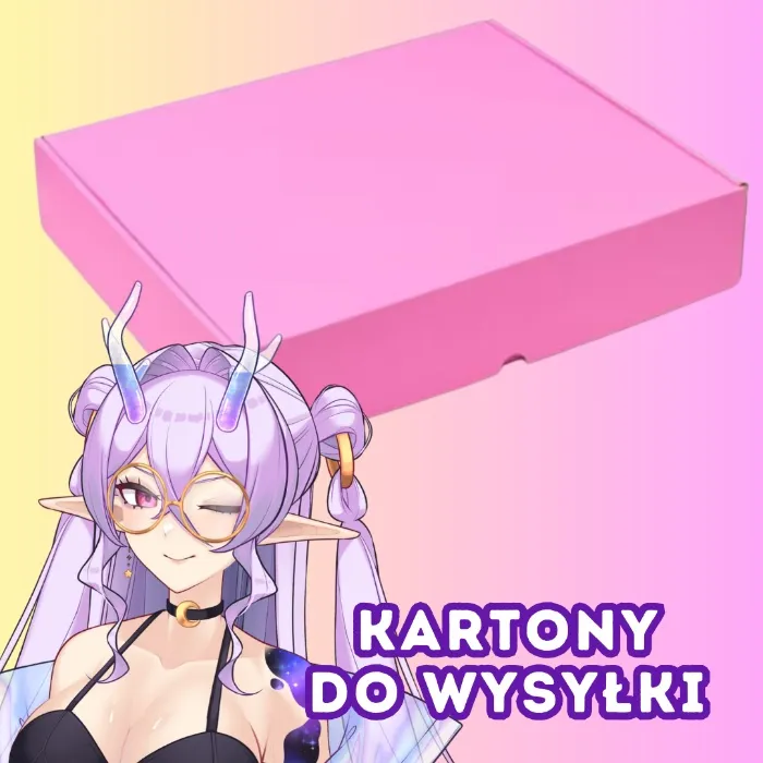Kartony płaskie do wysyłki (20 sztuk, różowe)