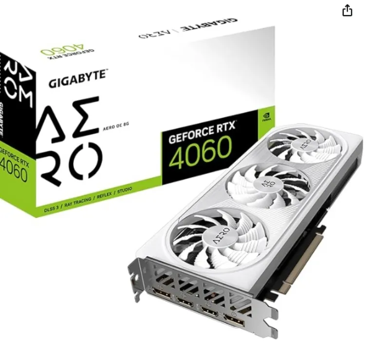 GIGABYTE GeForce RTX 4060 AERO OC 8G Graphics Card