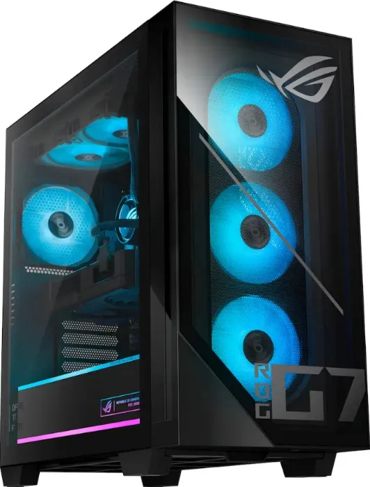 ASUS - ROG GM700 Gaming Desktop - AMD Ryzen 7 8700F - 32GB Memory - NVIDIA GeForce RTX 5060Ti 16GB - 1TB SSD - Black