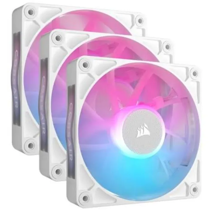 CORSAIR iCUE LINK RX120 RGB 120mm PC Case Fan Starter Kit White