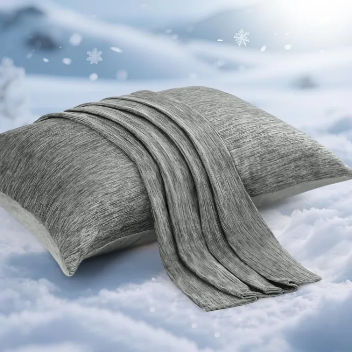 Elegear Cooling Pillowcases 2 Pack - Grey