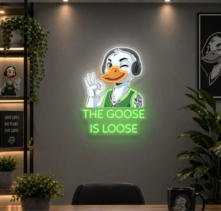 Checkout - Olala Neon LLC The Goose is Loose sign for our stream
