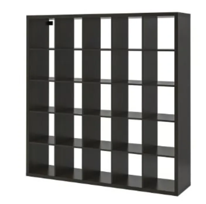 KALLAX Shelf unit - black-brown 182x182 cm (71 5/8x71 5/8 ")