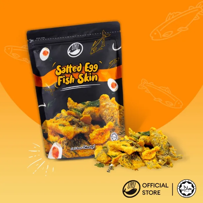OYU Fish Salted Egg Fish Skin (70g x 3)
