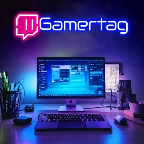 Custom Twitch Username Sign