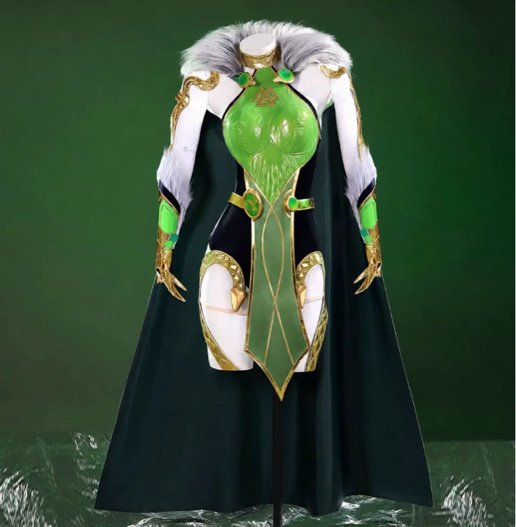 【Nekocos】Game Cosplay Lady Loki Cosplay Costume  Premium Edition | Custom-Tailor - Women Full Set +Wig / S