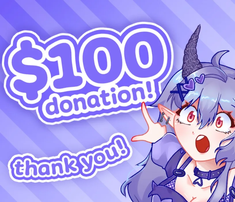 (｡>﹏<) $100 donation (what the heck??)