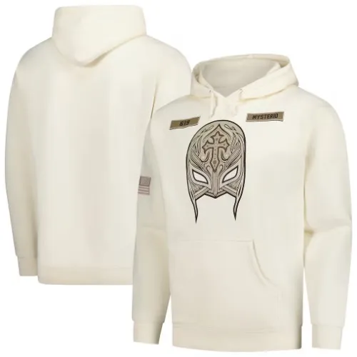 Rey Mysterio cream hoodie