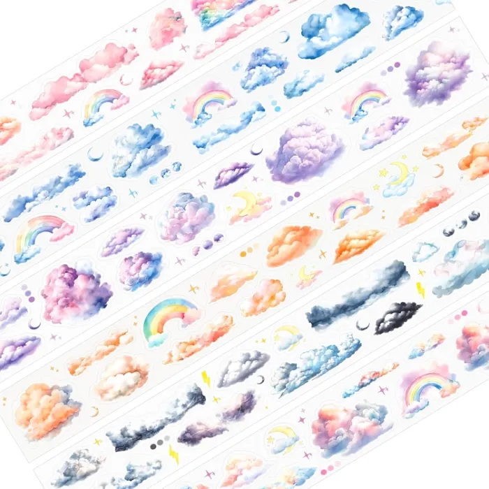 Weather/Clouds Journalling Sticker Rolls - 6pk