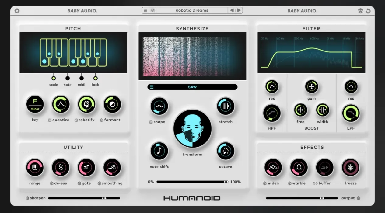 Humanoid by Baby Audio - Vocal Transformer and Hard Tuner Plugin (VST/AU/AAX)