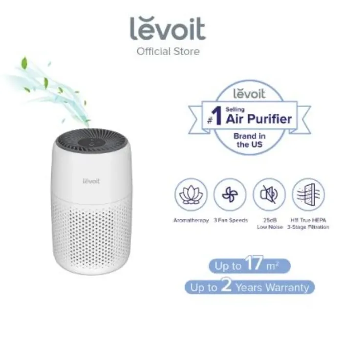 Levoit Core Mini Air Purifier Effective Area 17 m² H11 True HEPA Filter