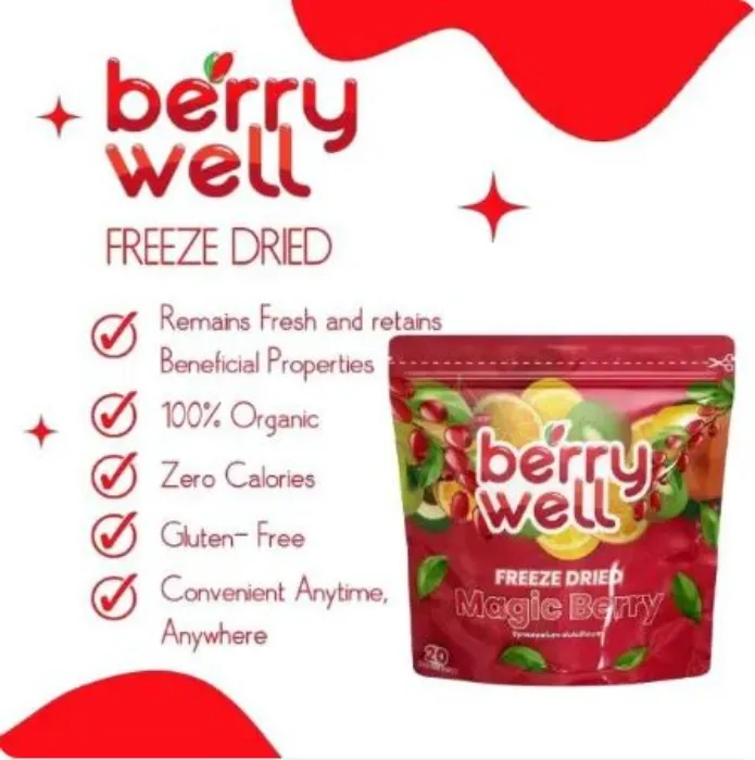 Berry well freeze Dried, magic berry freeze dried, Make sour, bitter taste Sweet