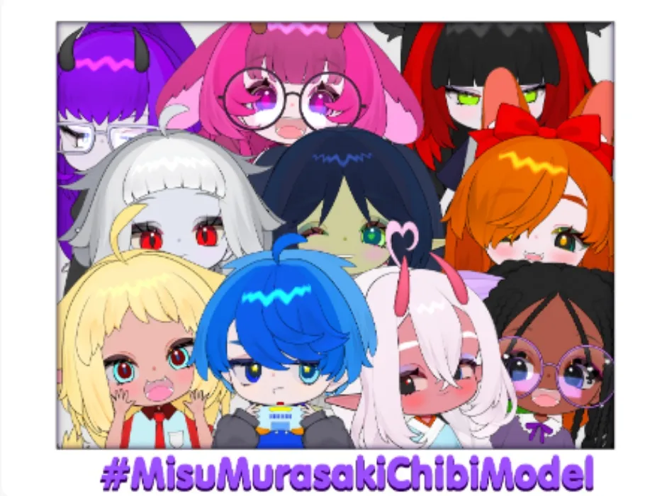 MisuMurasaki Customizable Chibi Model