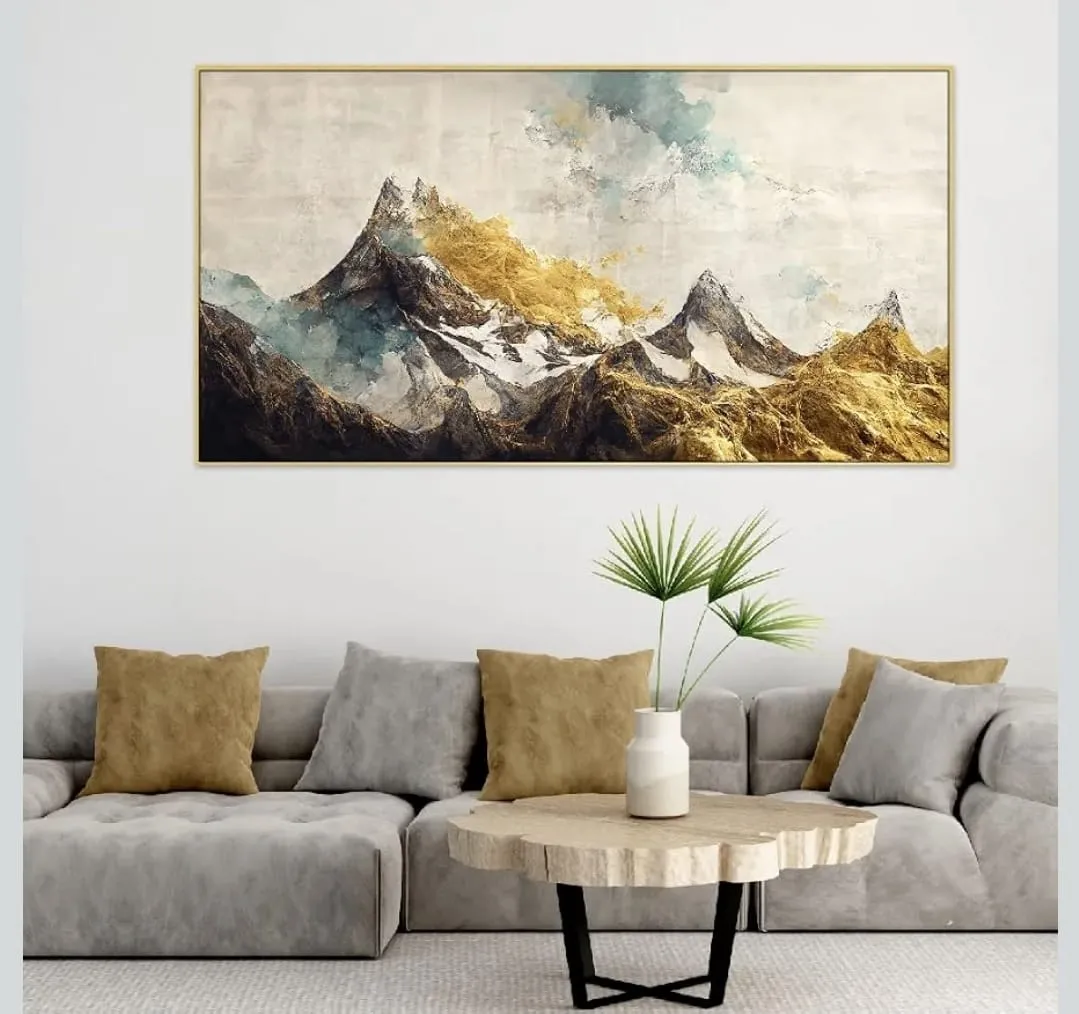 Golden Mountain Wall Decor