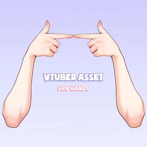 Vtuber Asset - Rigged Shy Hands | Shying Meme