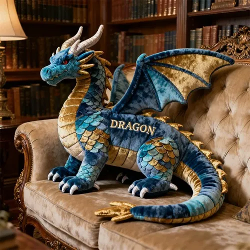 Personalized dragon-themed companion pillow