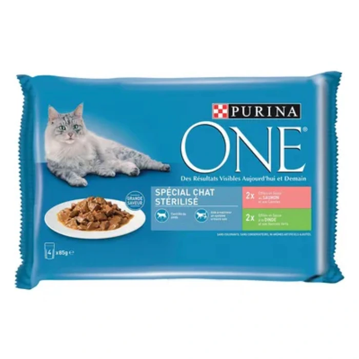 Purina One 12 x 85 g Wet Food - Salmon & Turkey