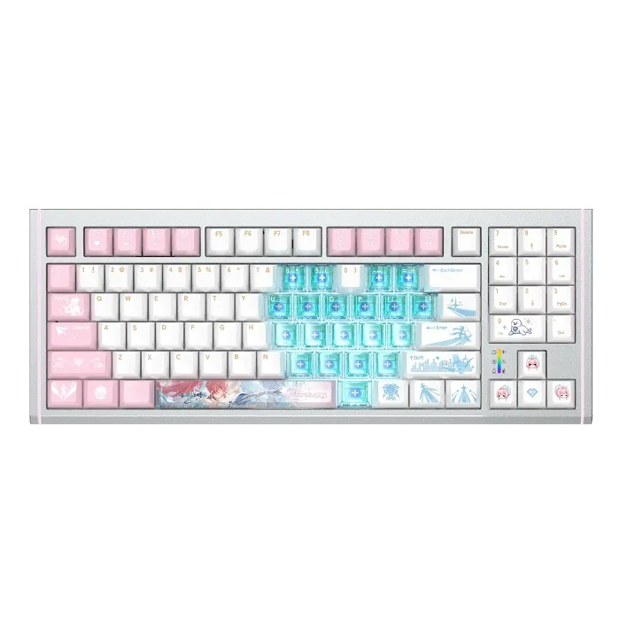Wuthering Waves - Aemeath Snowfluff Whispers Themed Keyboard KURO GAMES