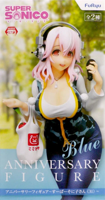 AmiAmi [Super Sonico Anniversary Figure - Blue]