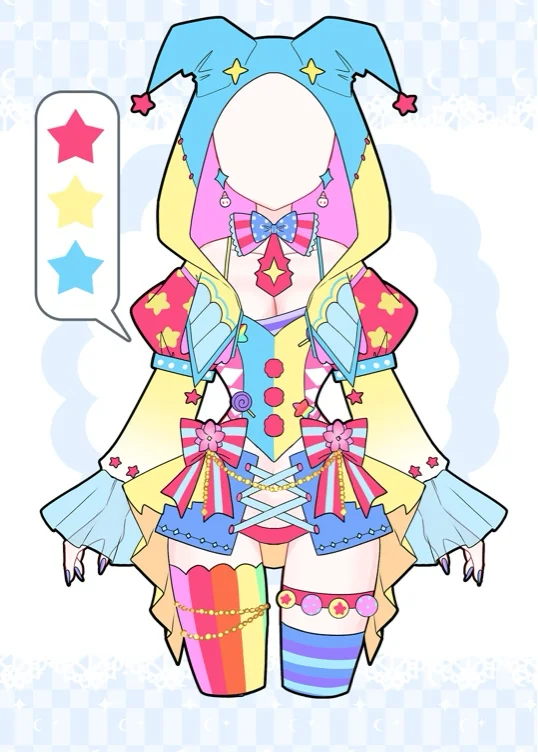 Zion Slug Clown Outfit (Art + Rigging)