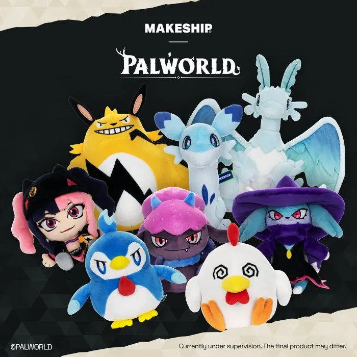 Makeship palworld plush set a year worth of comms