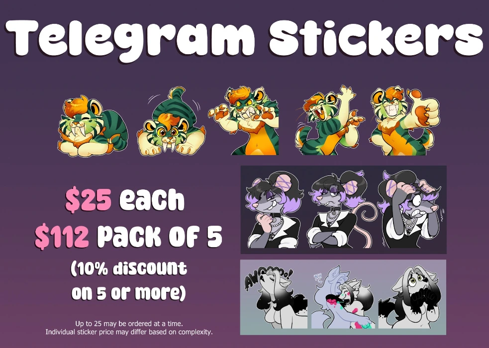 5 New DigiDoggi Stickers by Ricket!