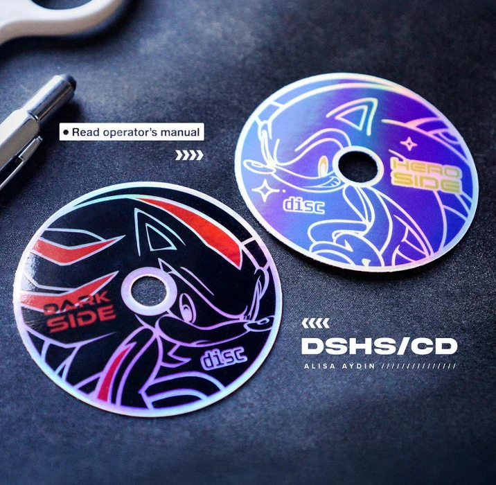DSHS/CD Sticker (Holographic) by AlisaAydinArt 
