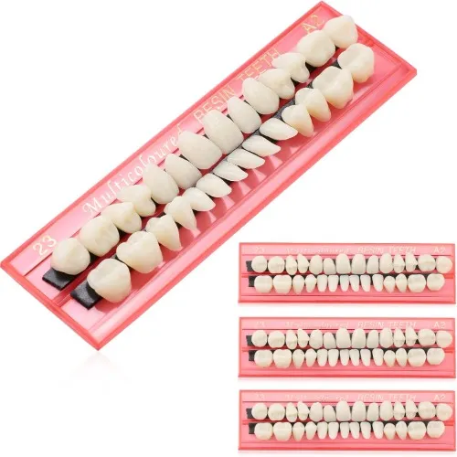 4 Sets Acrylic Resin Artificial Teeth